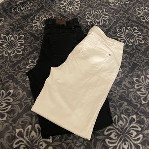 White/black (2)jean bundle size 9/10